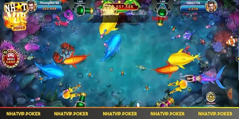 Bắn Cá Nhatvip - Thử Tài Thiện Xạ Dưới Lòng Biển Sâu 2 Thỏa sức chọn vũ khí để săn cá thành công