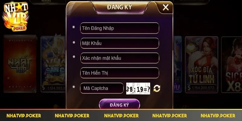 Đăng Ký Nhatvip - Hướng Dẫn Thực Hiện Chi Tiết Nhất 2025 2 Thông tin đăng ký Nhatvip cần nhập khá đơn giản